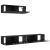 Set dulap TV cu 3 piese montat pe perete din stejar negru, lemn prelucrat GartenMobel Dekor