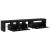 Cabinete pentru TV  2 buc cu Lumini LED Stejar Negru Lemn Prelucrat, Stand pentru TV  cu Lumini LED - Stejar Negru - 75x35x40 cm - Fabricat din Lemn Prelucrat GartenMobel Dekor