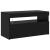 Cabinete pentru TV  2 buc cu Lumini LED Stejar Negru Lemn Prelucrat, Stand pentru TV  cu Lumini LED - Stejar Negru - 75x35x40 cm - Fabricat din Lemn Prelucrat GartenMobel Dekor