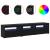 Cabinete TV  2 pcs cu lumini LED Stejar negru Lemn prelucrat, Suport TV  Stejar negru cu lumini LED, 60x35x40 cm, din lemn prelucrat GartenMobel Dekor