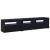 Cabinete TV  2 pcs cu lumini LED Stejar negru Lemn prelucrat, Suport TV  Stejar negru cu lumini LED, 60x35x40 cm, din lemn prelucrat GartenMobel Dekor