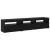 Cabinete TV  2 pcs cu lumini LED Stejar negru Lemn prelucrat, Suport TV  Stejar negru cu lumini LED, 60x35x40 cm, din lemn prelucrat GartenMobel Dekor