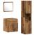 Set mobilier baie 3 piese lemn vechi GartenMobel Dekor