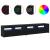 Cabinete TV 2 buc cu lumini LED din lemn ingineresc de stejar negru,  Suport TV cu lumini LED - Stejar Negru, 90x35x40 cm, fabricat din lemn ingineresc GartenMobel Dekor