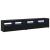 Cabinete TV 2 buc cu lumini LED din lemn ingineresc de stejar negru,  Suport TV cu lumini LED - Stejar Negru, 90x35x40 cm, fabricat din lemn ingineresc GartenMobel Dekor