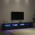 Set Cabinet TV  3 Piese cu Luminile LED Stejar Negru Lemn Stratificat, Cabinete TV  2 piese cu Luminile LED Stejar Negru 60x35x40 cm Lemn Stratificat GartenMobel Dekor