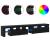Cabinete TV  2 pcs cu LED-uri Stejar Negru Lemn Ingineresc, Suport TV  cu LED-uri - Stejar Negru, 90x35x40 cm, făcut din lemn ingineresc GartenMobel Dekor