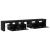 Cabinete TV  2 pcs cu LED-uri Stejar Negru Lemn Ingineresc, Suport TV  cu LED-uri - Stejar Negru, 90x35x40 cm, făcut din lemn ingineresc GartenMobel Dekor
