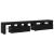 Cabinete TV  2 pcs cu LED-uri Stejar Negru Lemn Ingineresc, Suport TV  cu LED-uri - Stejar Negru, 90x35x40 cm, făcut din lemn ingineresc GartenMobel Dekor