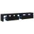 Cabinete TV  2 pcs cu LED-uri Stejar Negru Lemn Ingineresc, Suport TV  cu LED-uri - Stejar Negru, 90x35x40 cm, făcut din lemn ingineresc GartenMobel Dekor