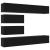 Set 6 piese cabinet TV montat pe perete stejar negru lemn prelucrat GartenMobel Dekor