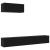 Set Mobilier TV 3 Piese Montat pe Perete Negru din Lemn Prelucrat GartenMobel Dekor