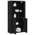 Highboard din stejar negru din lemn stratificat GartenMobel Dekor
