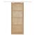 Ușa glisantă  cu set hardware 83x211 cm din lemn masiv de pin, Ușa de interior 'ORKDAL'83x211x4 cm din lemn masiv de pin GartenMobel Dekor
