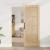 Ușă glisantă  cu set de hardware 78x202 cm din lemn solid de pin, Ușă interioară  "ORKDAL" 78x202x4 cm din lemn solid de pin GartenMobel Dekor