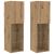 Dulapuri TV  cu lumini LED 2 piese Stejar 80x30x30 cm, Dulapuri TV  cu lumini LED 2 piese Stejar 60x30x40 cm GartenMobel Dekor
