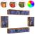 Raft flotant 2 buc Lemn vechi 40x28.5x40 cm Lemn prelucrat,  Dulapuri cu lumini LED 2 buc Lemn vechi 40x30x30 cm,  Dulapuri TV cu lumini LED 2 buc Lemn vechi 80x30x30 cm GartenMobel Dekor