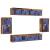 Raft flotant 2 buc Lemn vechi 40x28.5x40 cm Lemn prelucrat,  Dulapuri cu lumini LED 2 buc Lemn vechi 40x30x30 cm,  Dulapuri TV cu lumini LED 2 buc Lemn vechi 80x30x30 cm GartenMobel Dekor