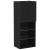 Dulap TV  Stejar Negru 30.5x30x102 cm Lemn Ingineresc, Dulap TV  cu Lumini LED Stejar Negru 40.5x30x102 cm, Dulapuri TV  cu Lumini LED 2 buc Stejar Negru 80x30x30 cm GartenMobel Dekor