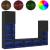 Dulap TV  Stejar Negru 30.5x30x102 cm Lemn Ingineresc, Dulap TV  cu Lumini LED Stejar Negru 40.5x30x102 cm, Dulapuri TV  cu Lumini LED 2 buc Stejar Negru 80x30x30 cm GartenMobel Dekor