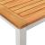 Set de mese pentru grădină  3 piese din lemn masiv de acacia, Masă de dining exterioară  90x90x74.5 cm din lemn masiv de acacia GartenMobel Dekor