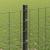 Euro Fence cu 22 U Posturi Gri 1.2x25 m Oțel GartenMobel Dekor