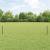 Gard Euro cu 11 Stâlpi Gri 0.4x25 m Metal GartenMobel Dekor