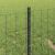 Gard Euro cu 5 U Posts Gri 0.4x10 m Oțel GartenMobel Dekor