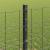 Euro Fence cu 10 posturi U Gri 1,2x10 m Oțel GartenMobel Dekor