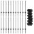 Set Împrejmuire Grădină Set de 2 Gri Oțel Galvanizat 25 x 0.8 m GartenMobel Dekor