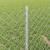Gard din Lanț cu 10 U Posts Argintiu 0.4x10 m Oțel GartenMobel Dekor