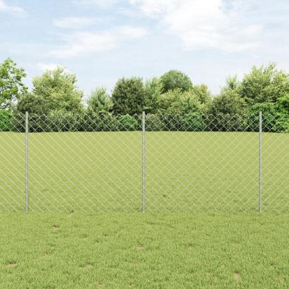 Set Gard pentru Grădină Set de 2 Oțel galvanizat 25 x 1 m GartenMobel Dekor