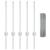 Set de Gard Set de 2 Oțel Galvanizat 10 x 0.5 m Rezistent GartenMobel Dekor