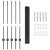 Set Gard din Plasă de Găină Set de 2 Gri Metal Gard de 10 x 1 m GartenMobel Dekor
