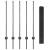 Set Gard din Plasă de Găină Set de 2 Gri Metal Gard de 10 x 1 m GartenMobel Dekor