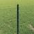 Posturi de gard  5 buc U-Channel Verde 40 cm Oțel, Gard Hexagonal  Verde 0,4x10 m Oțel GartenMobel Dekor