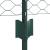 Posturi de Gard  5 buc U-Channel Verde 80 cm Oțel, Gard Hexagonal  Verde 0.8x10 m Oțel GartenMobel Dekor