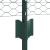 Posturi de Gard  11 pcs U-Channel Verde 60 cm Oțel, Gard Hexagonal  Verde 0.6x100 m Oțel GartenMobel Dekor