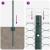 Posturi de Gard  11 pcs U-Channel Verde 60 cm Oțel, Gard Hexagonal  Verde 0.6x100 m Oțel GartenMobel Dekor