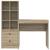 Birou cu Stocare Sonoma Oak Lemn Inginerizat GartenMobel Dekor
