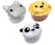 SET 3 RECIPIENTE HRANA BEBE, MELII, BULLDOG, RECHIN, PISICA CUTIE SuperHeroes ToysZone