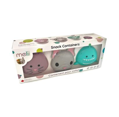SET 3 RECIPIENTE HRANA BEBE, MELII, BULLDOG, RECHIN, PISICA CUTIE SuperHeroes ToysZone