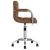 Scaun de birou pivotant, maro, material textil GartenMobel Dekor
