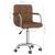 Scaun de birou pivotant, maro, material textil GartenMobel Dekor