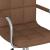 Scaun de birou pivotant, maro, material textil GartenMobel Dekor