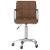 Scaun de birou pivotant, maro, material textil GartenMobel Dekor