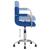 Scaun de birou pivotant, albastru, material textil GartenMobel Dekor