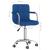 Scaun de birou pivotant, albastru, material textil GartenMobel Dekor