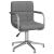 Scaun de birou pivotant, gri deschis, material textil GartenMobel Dekor