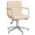 Scaun de birou pivotant, crem, material textil GartenMobel Dekor